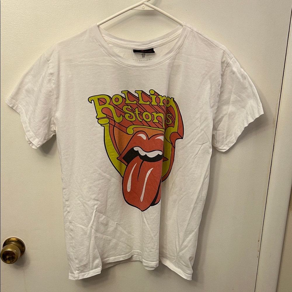 White Rolling Stones Graphic T-Shirt Size Large
